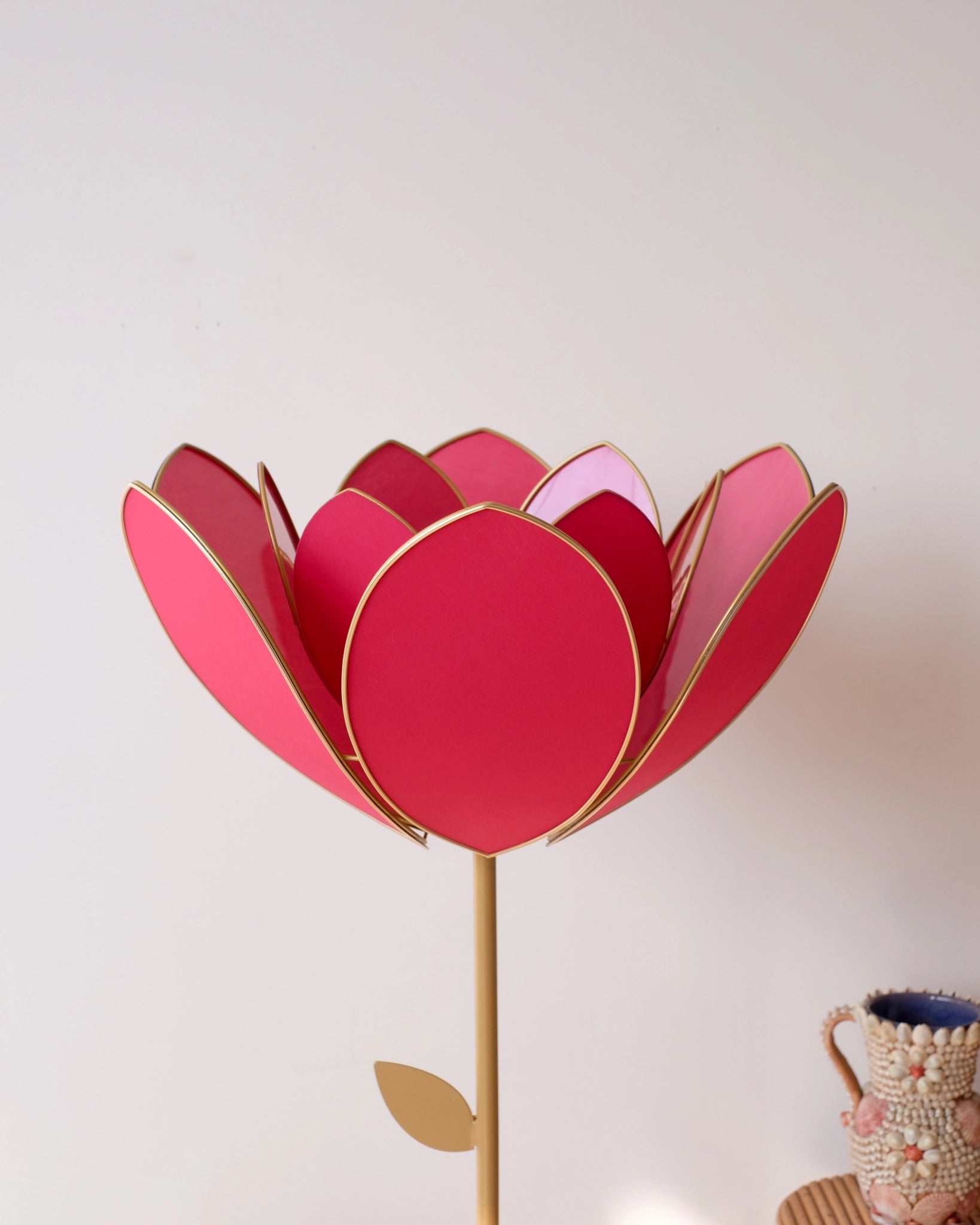 Abat-jour Fleur pour lampadaire - Double Rose des bois