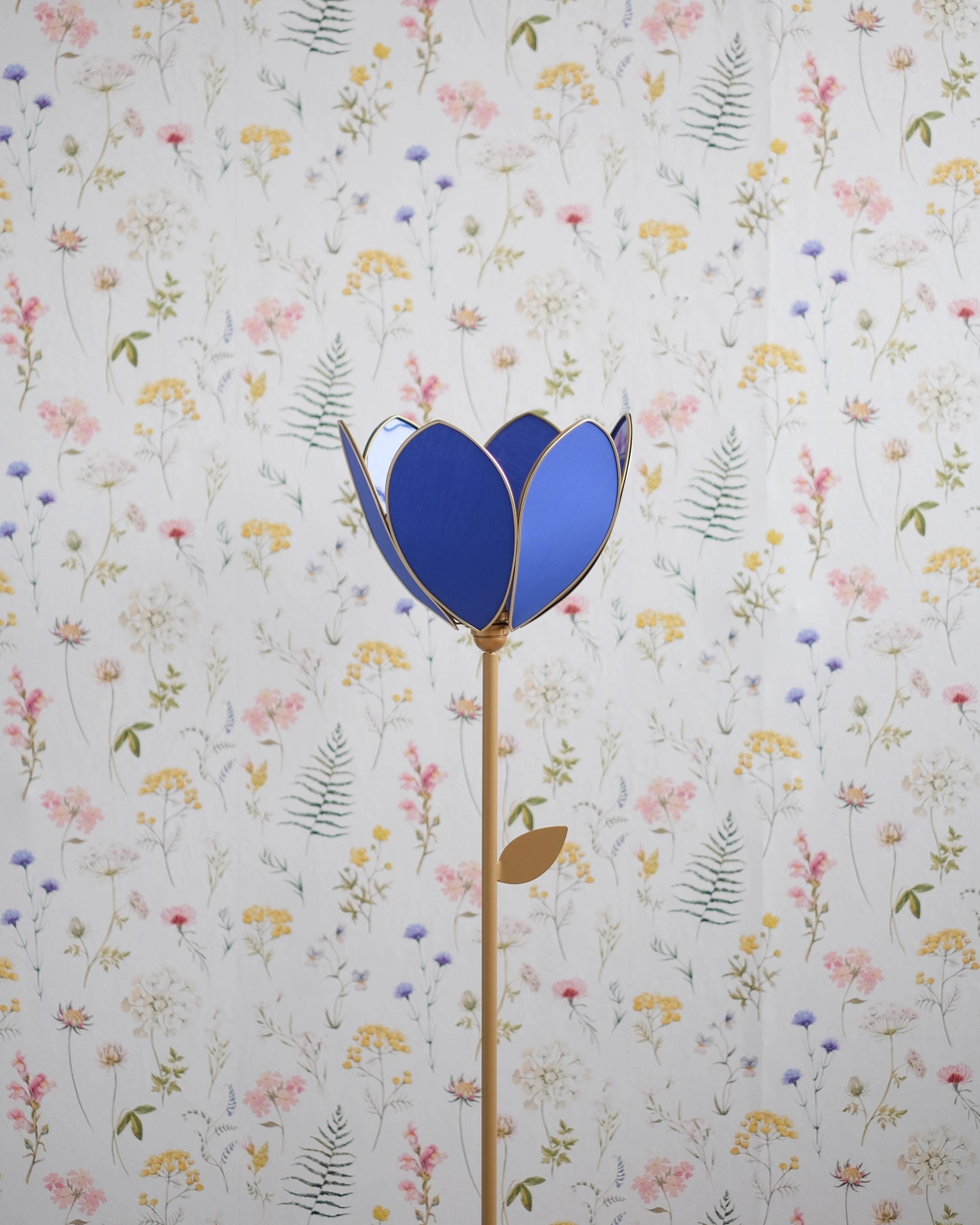 Abat-jour Fleur pour lampadaire - Simple Bleu royal