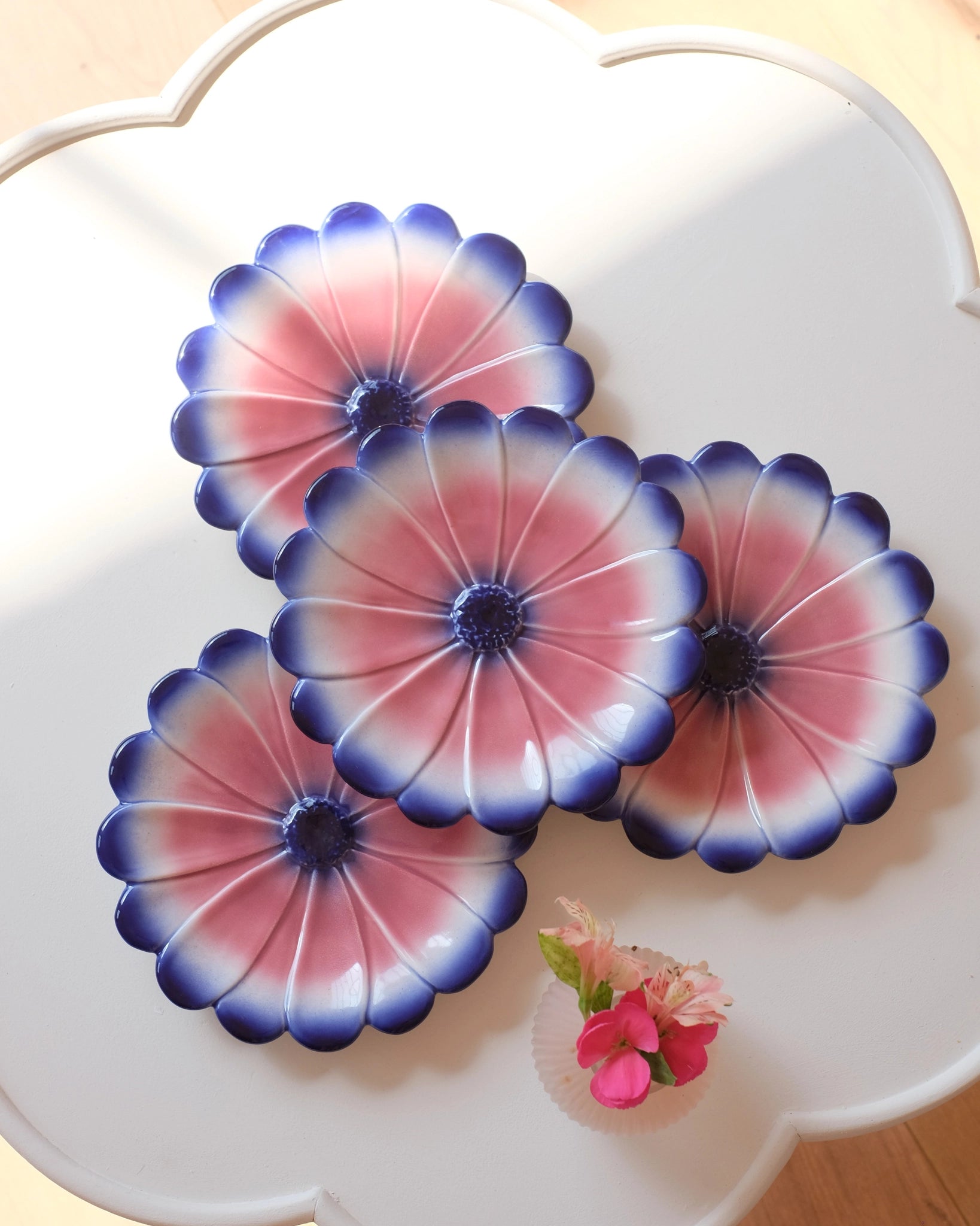 4 grandes assiettes Marigold - Cobalt