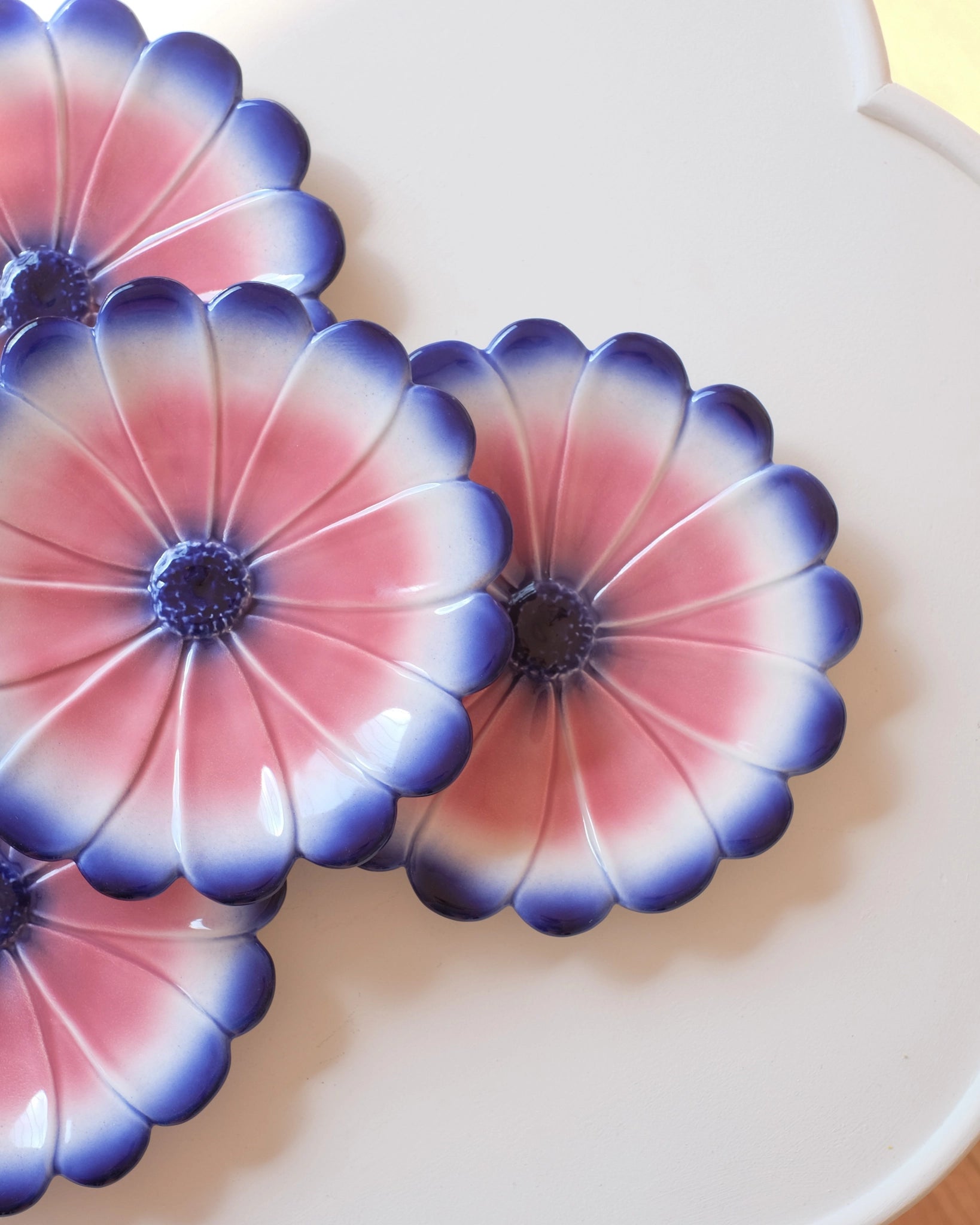 4 grandes assiettes Marigold - Cobalt