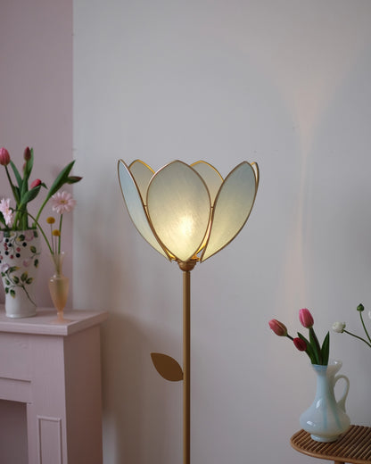 Abat-jour Fleur pour lampadaire - Simple Sauge