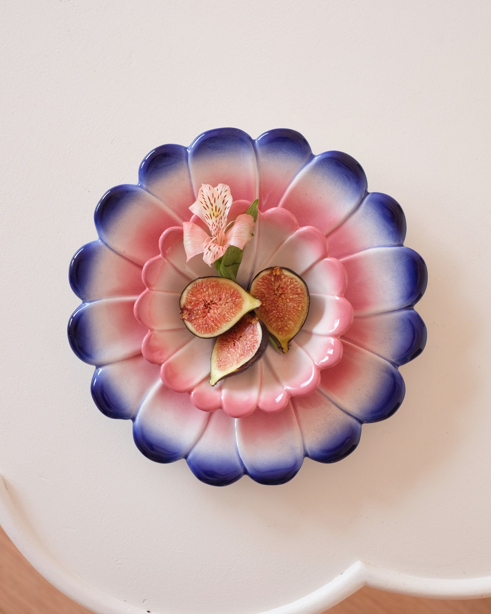 4 grandes assiettes Marigold - Cobalt