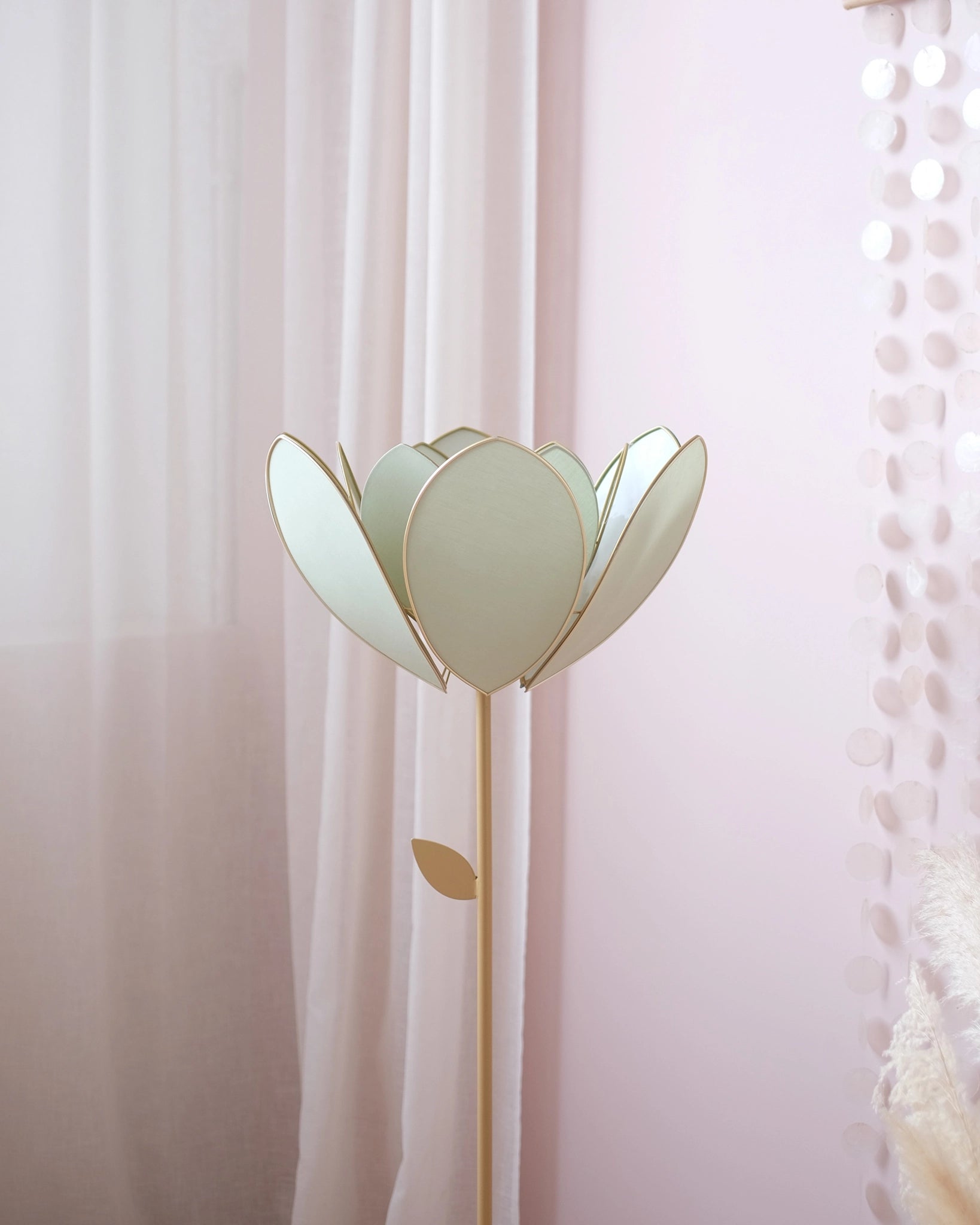 Abat-jour Fleur pour lampadaire - Double Eucalyptus