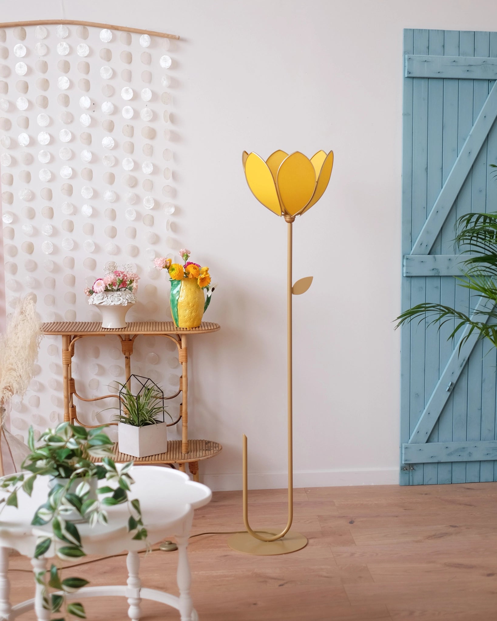 Abat-jour Fleur pour lampadaire - Simple Mimosa