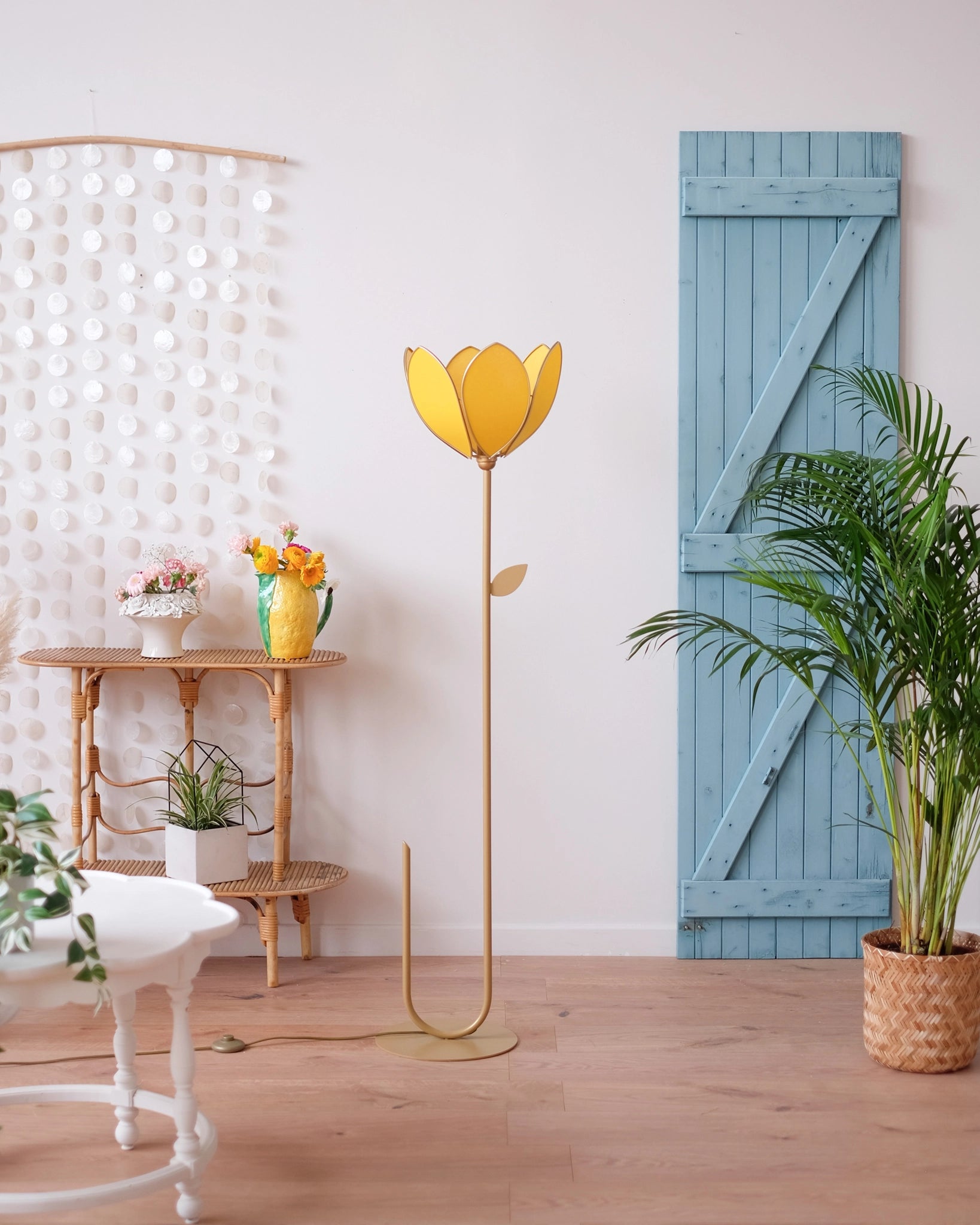 Abat-jour Fleur pour lampadaire - Simple Mimosa