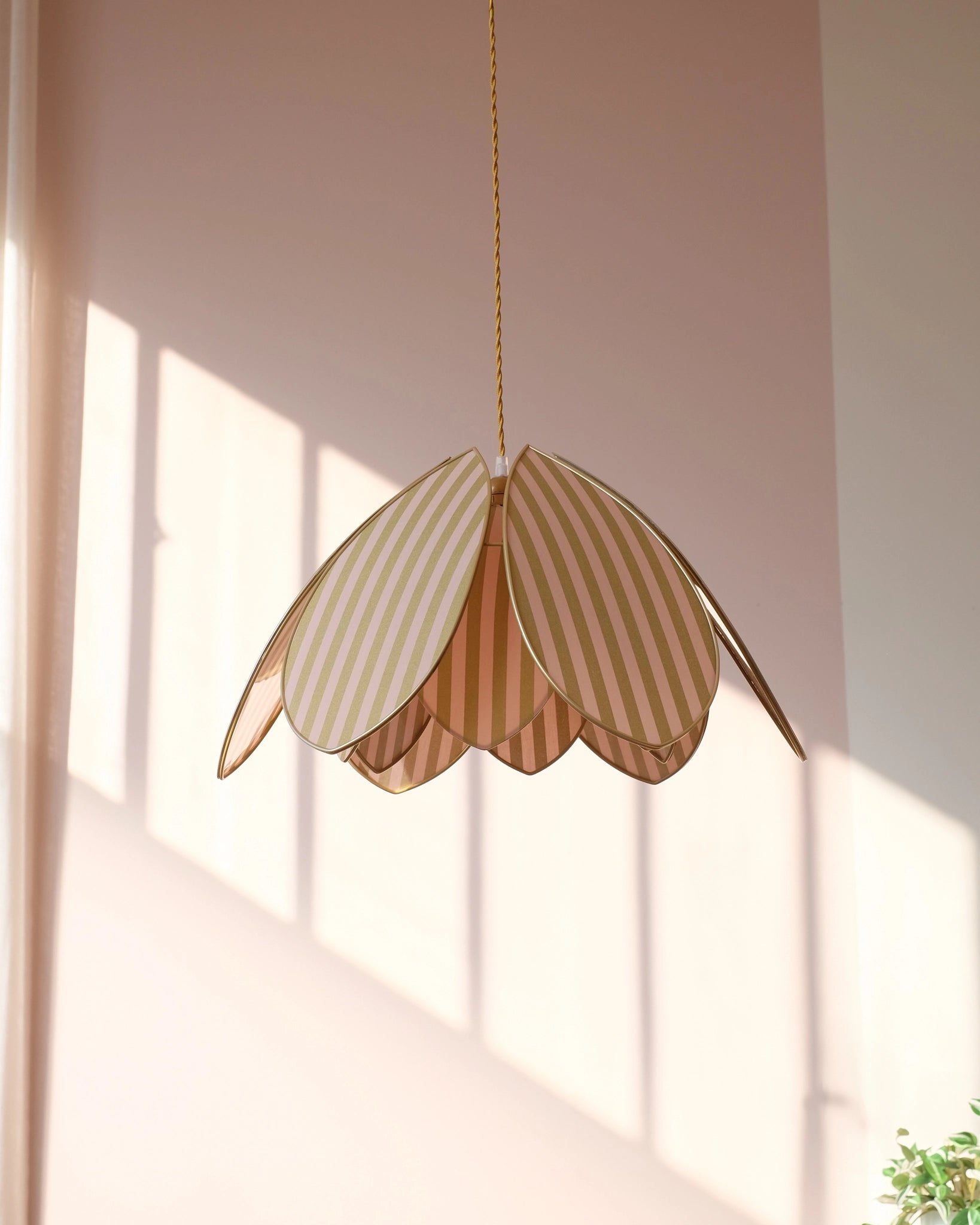 Suspension Fleur double - Golden Hour