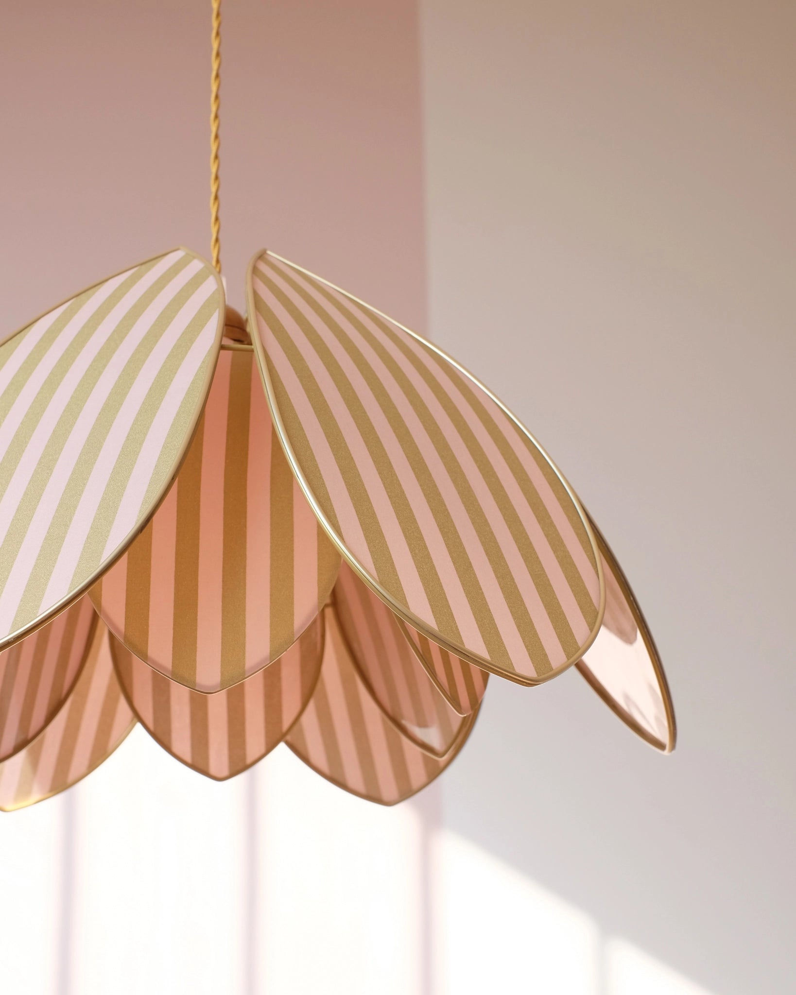 Suspension Fleur double - Golden Hour