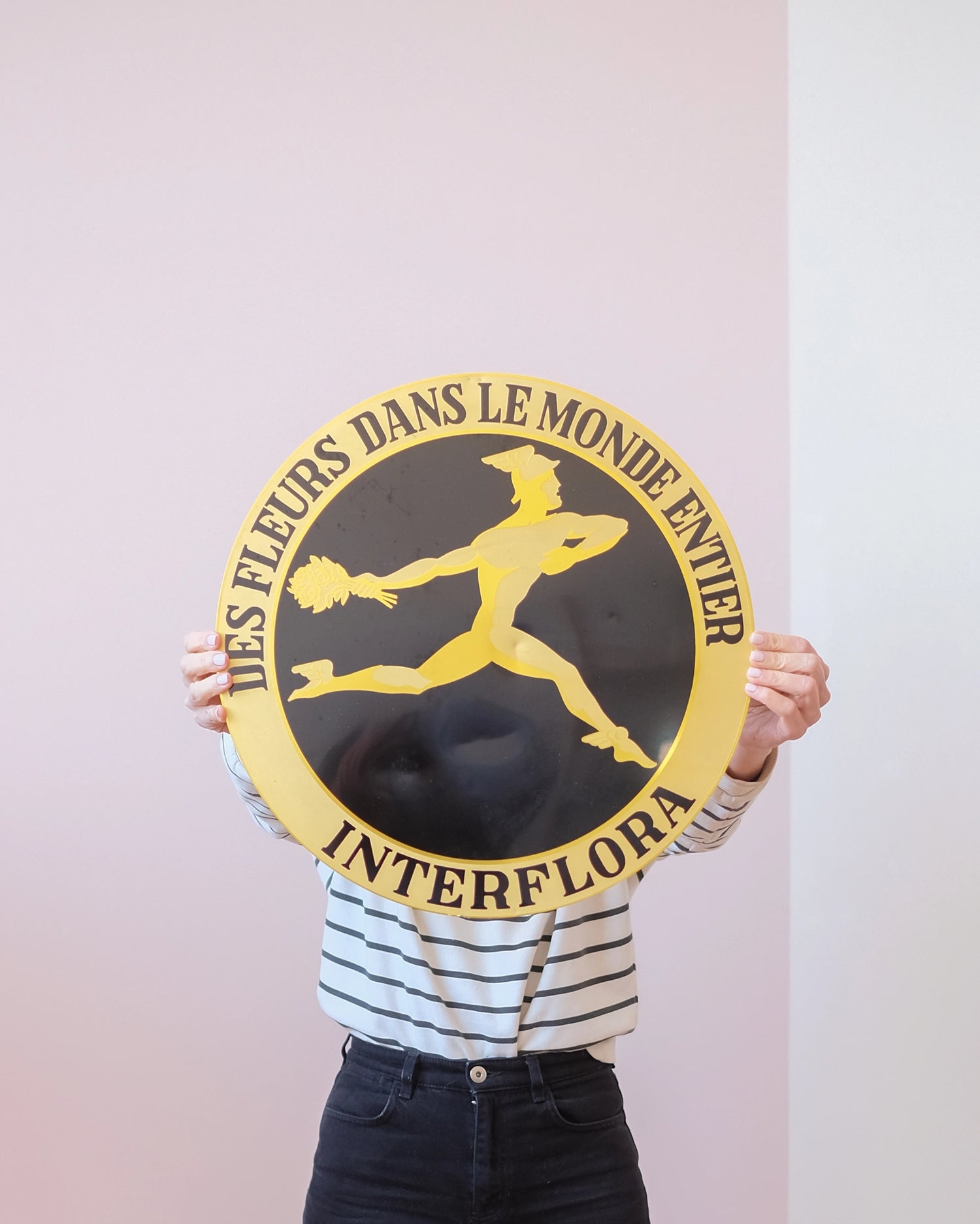 Grande plaque Interflora vintage