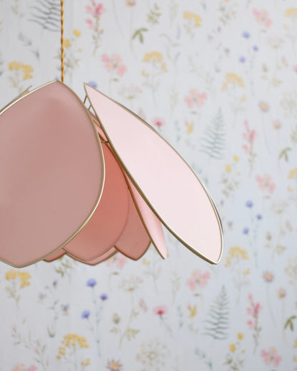 Suspension Fleur double - Blush