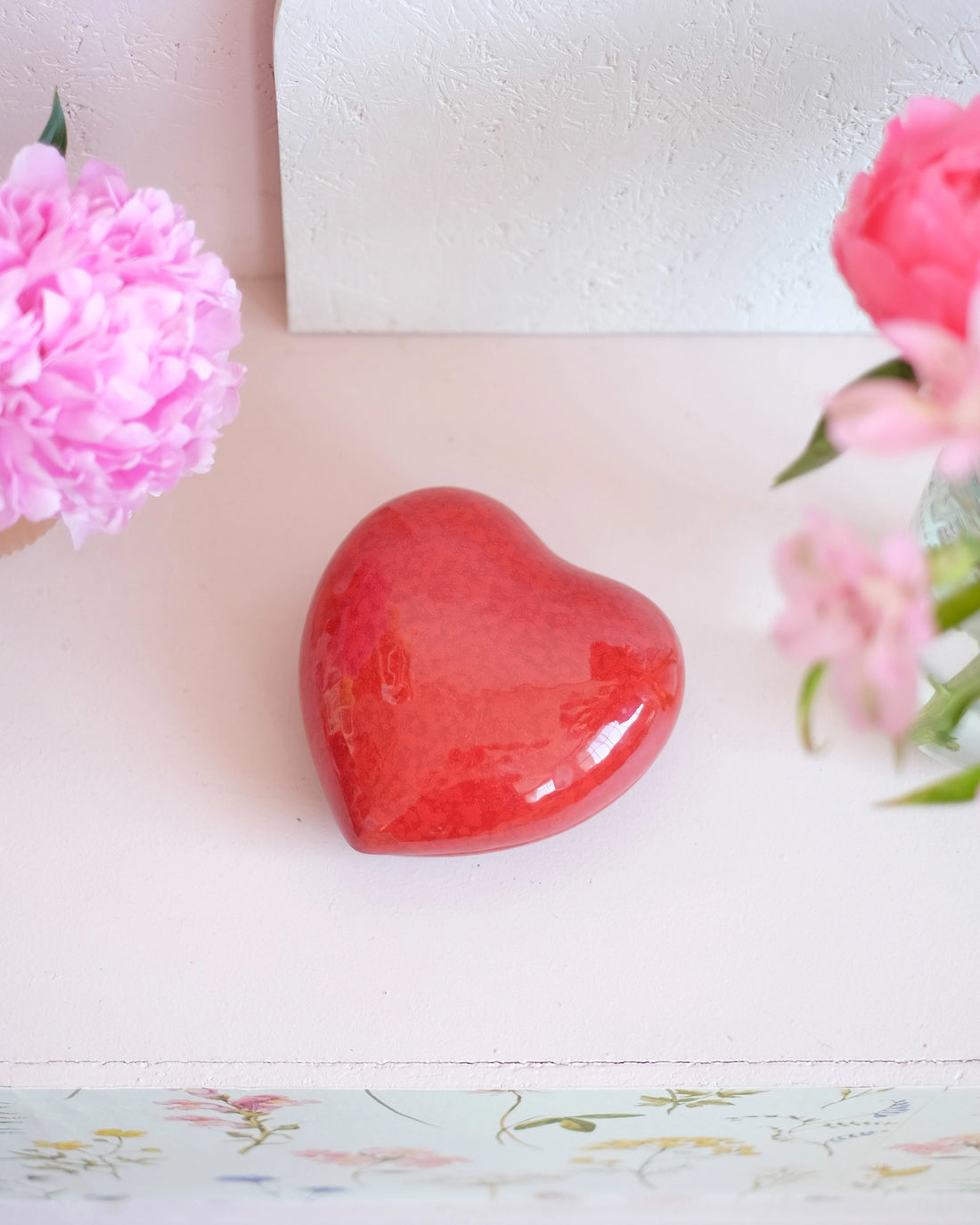 Coffret coeur en faïence de Charolles