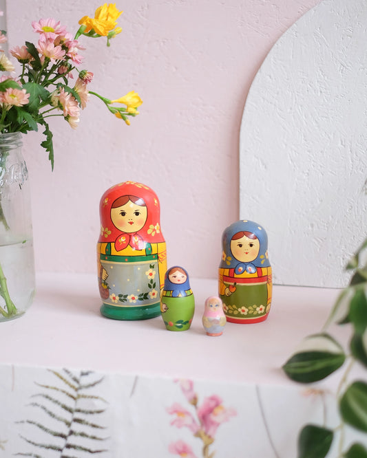 4 anciennes poupées russes #2