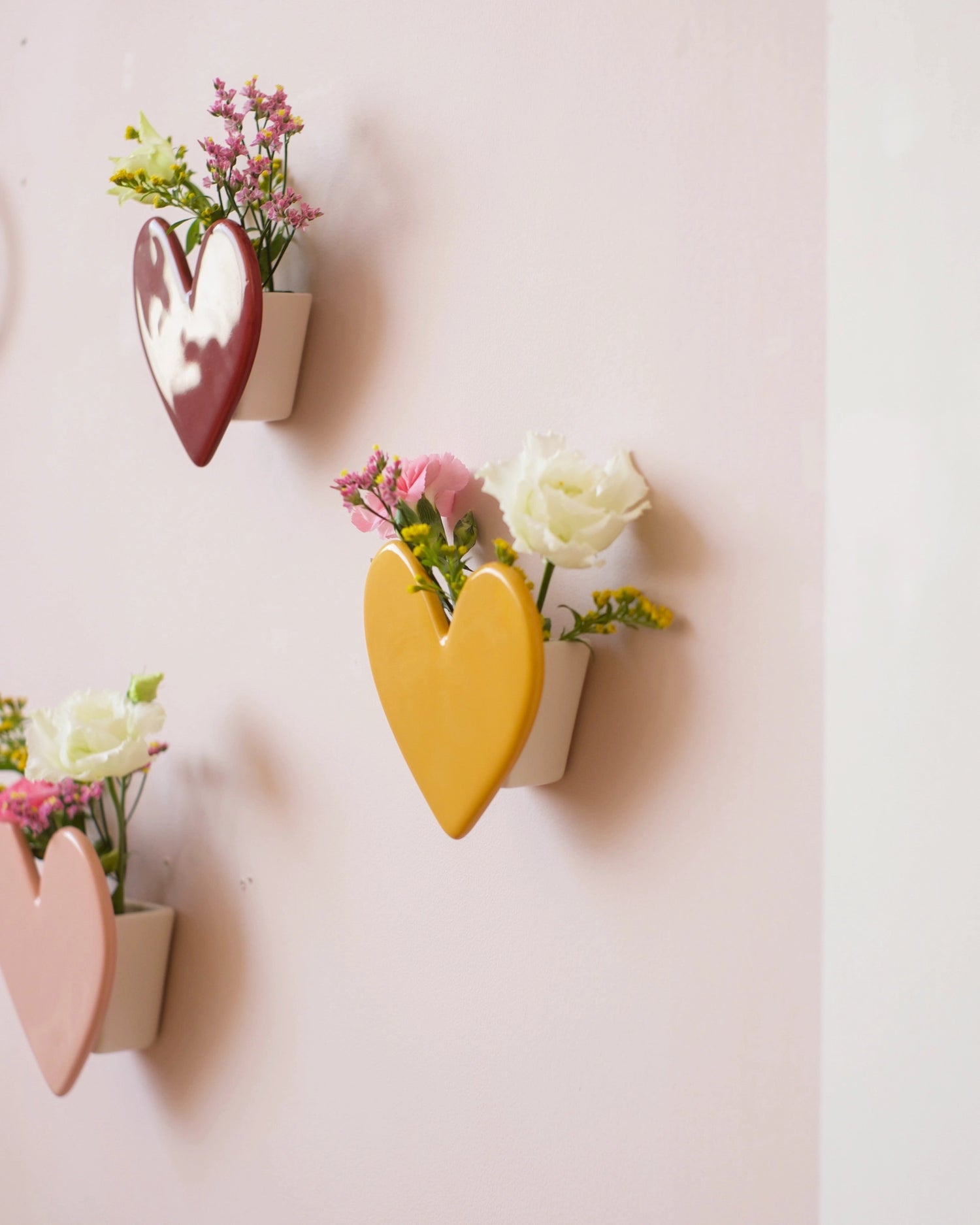 Vase mural Coeur - Honey