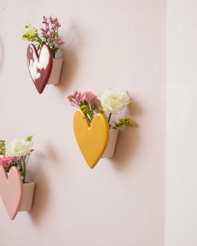 Vase mural Coeur - Honey