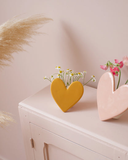 Vase mural Coeur - Honey