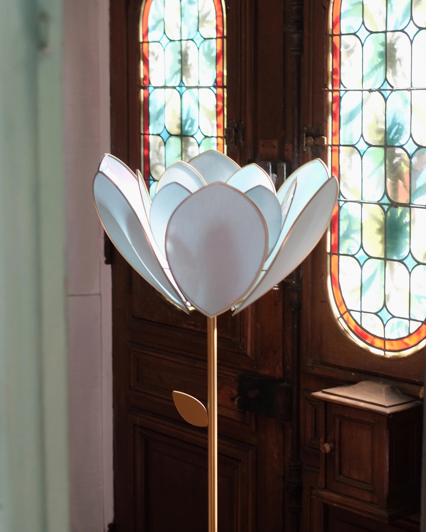 Abat-jour Fleur pour lampadaire - Double Sauge