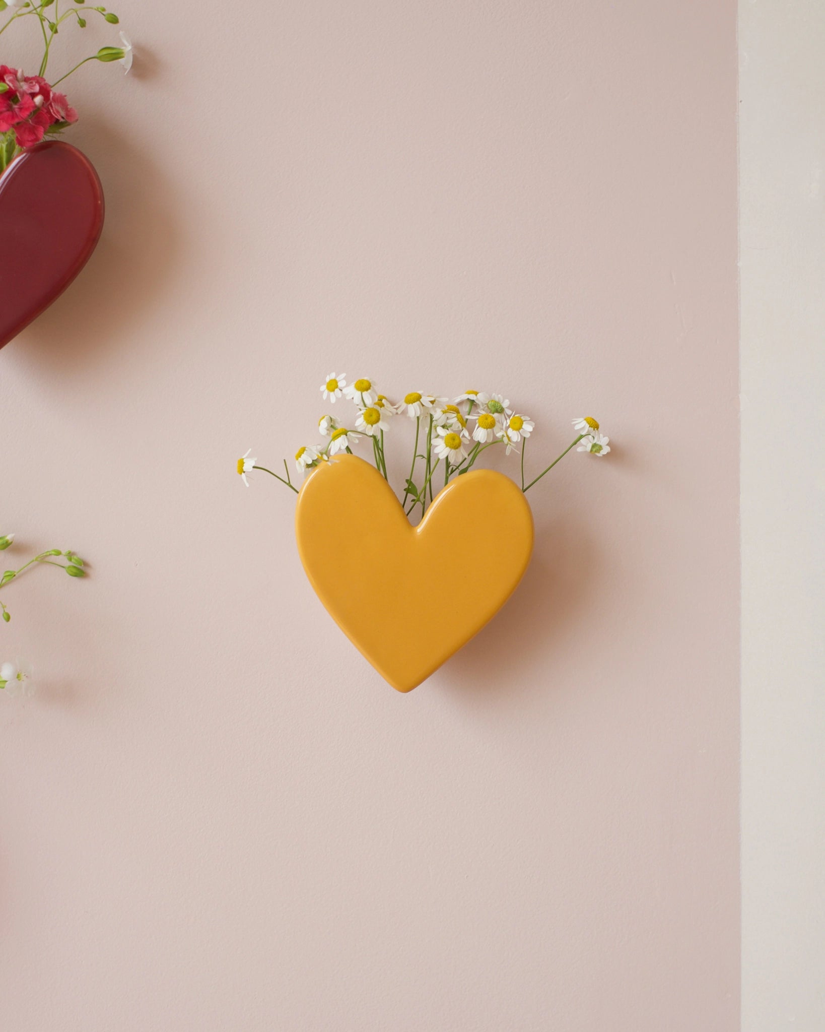 Vase mural Coeur - Honey