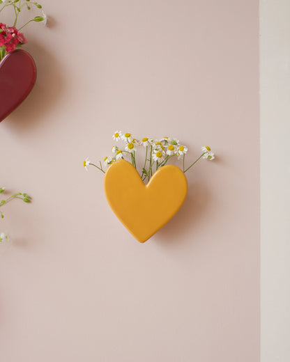 Vase mural Coeur - Honey