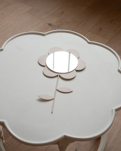 Miroir fleur vintage rose