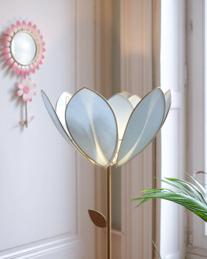 Abat-jour Fleur pour lampadaire - Double Sauge