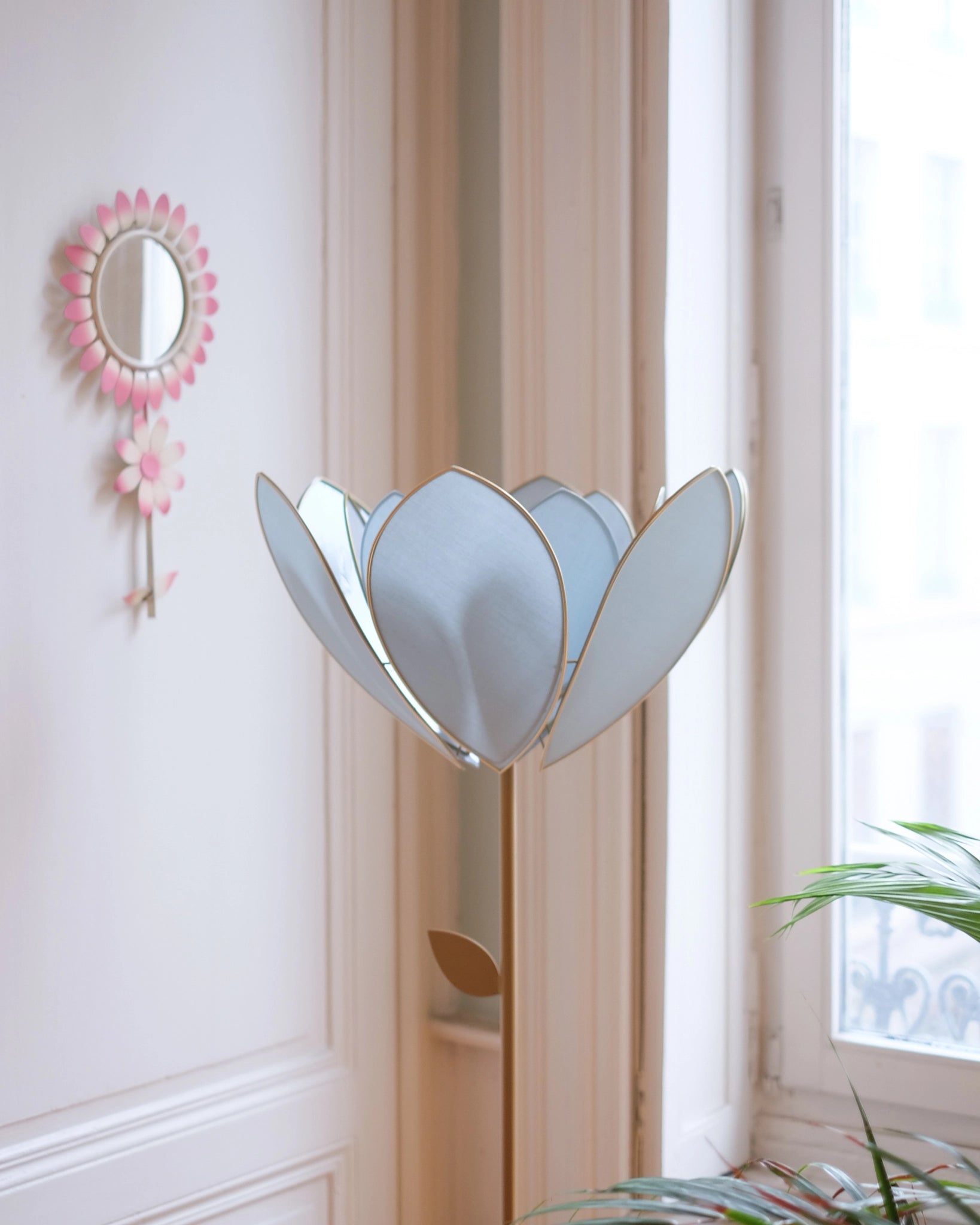 Abat-jour Fleur pour lampadaire - Double Sauge