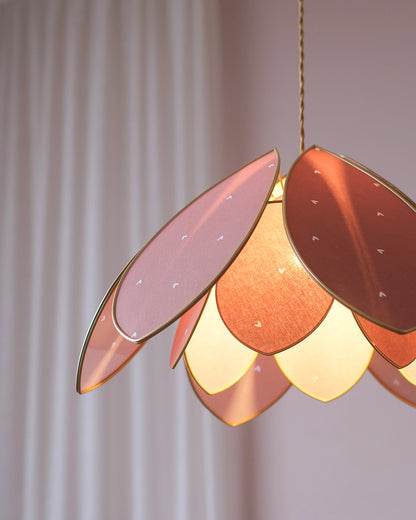 Suspension Fleur double - Petits coeurs