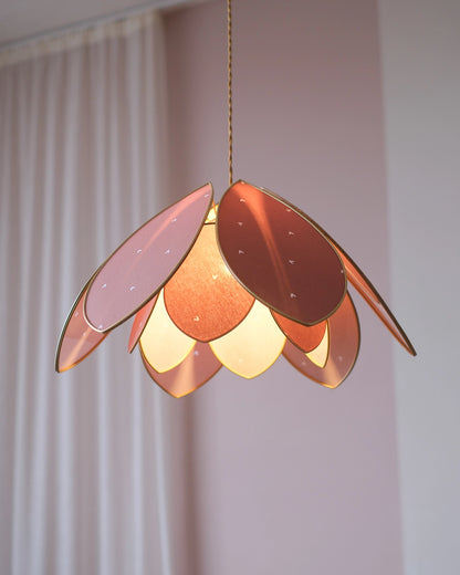 Suspension Fleur double - Petits coeurs
