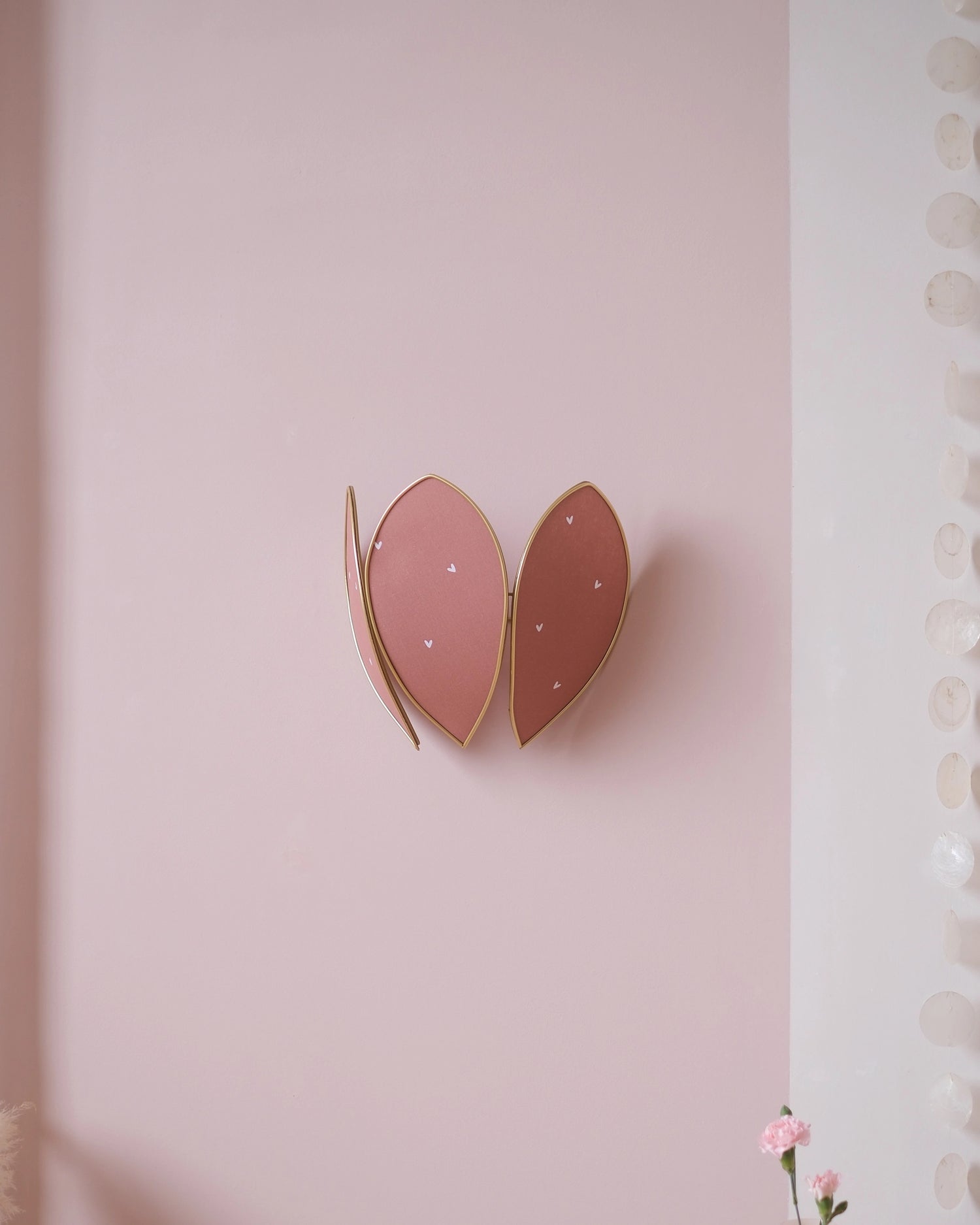 Applique Fleur - Petits coeurs