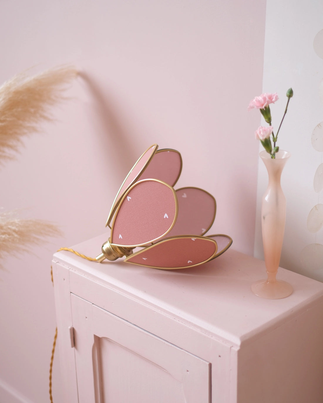 Baladeuse Fleur - Petits coeurs