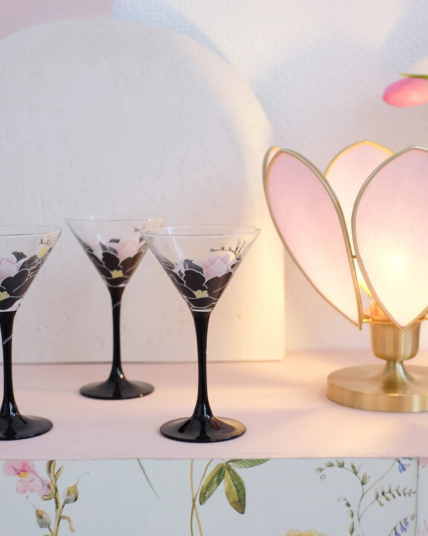 6 verres à martini vintage