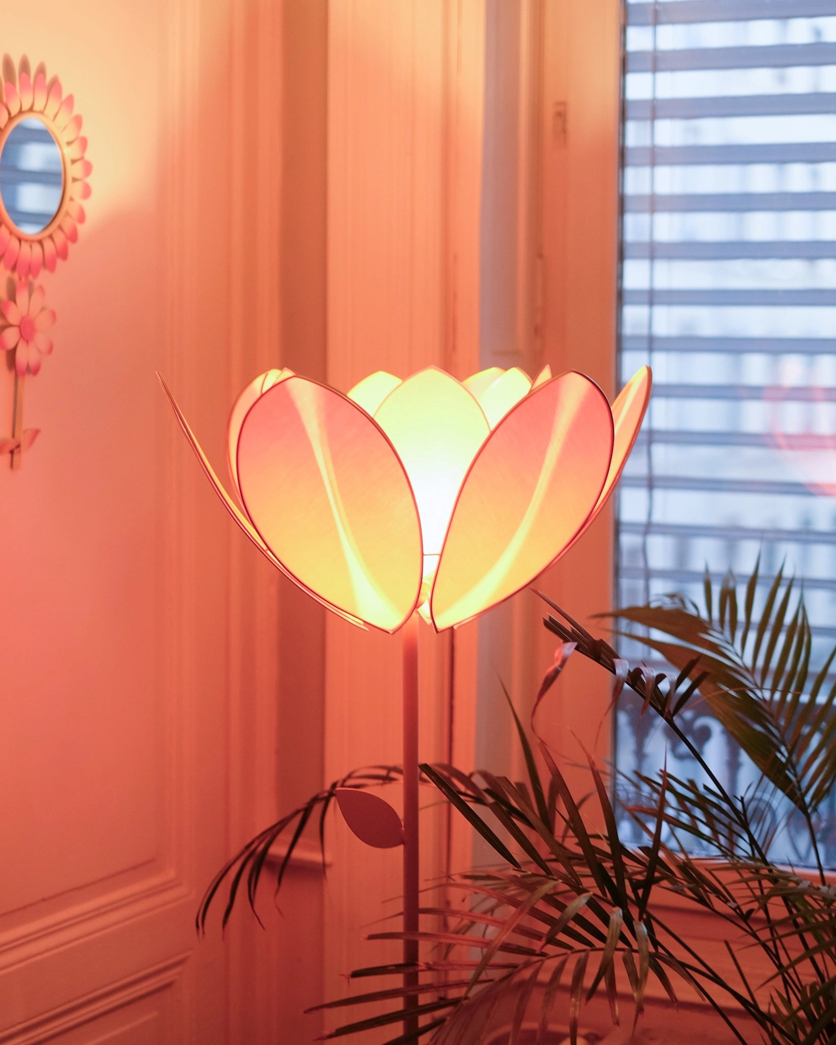 Abat-jour Fleur pour lampadaire - Double Malabar