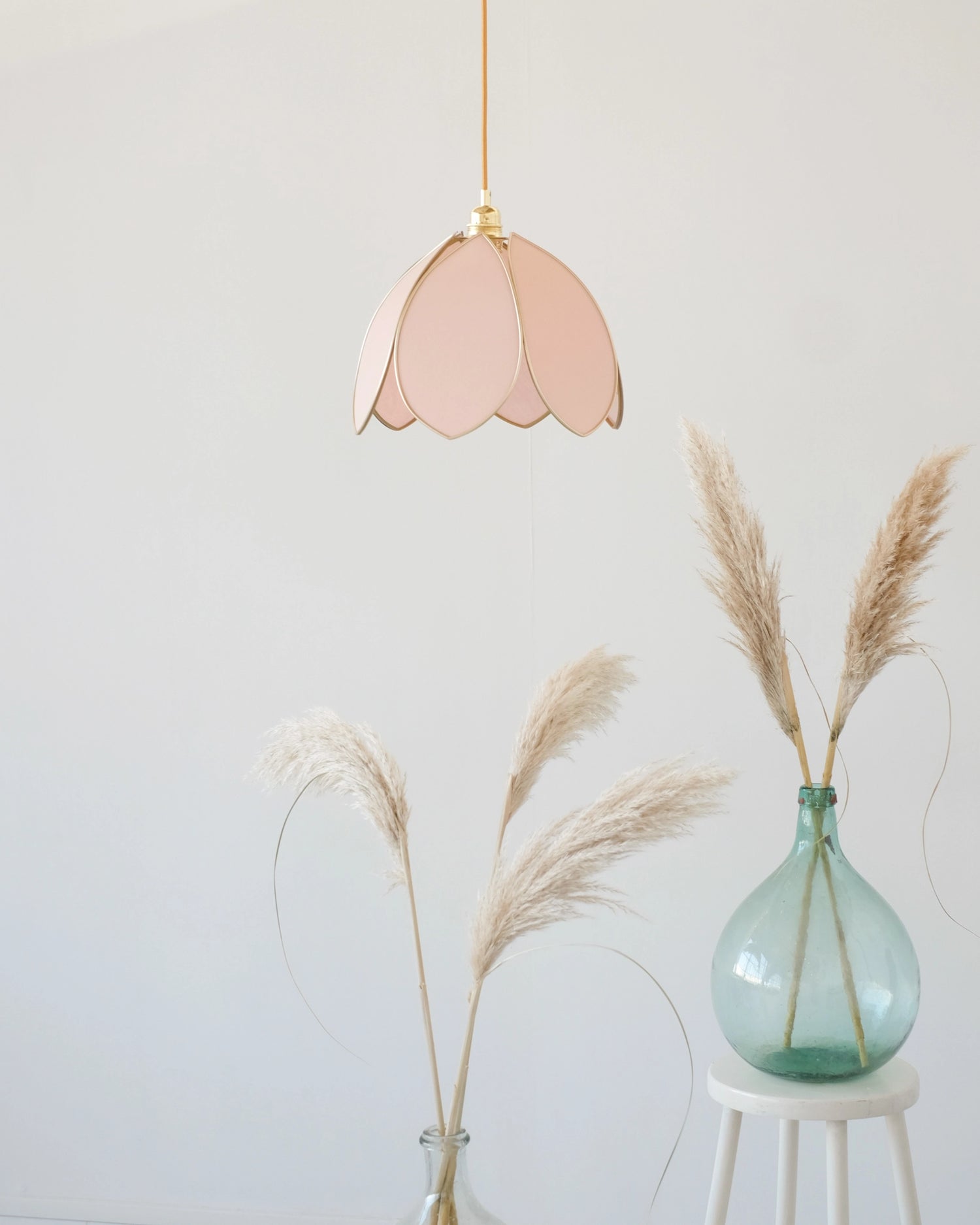 Suspension Fleur simple - Rose Blush