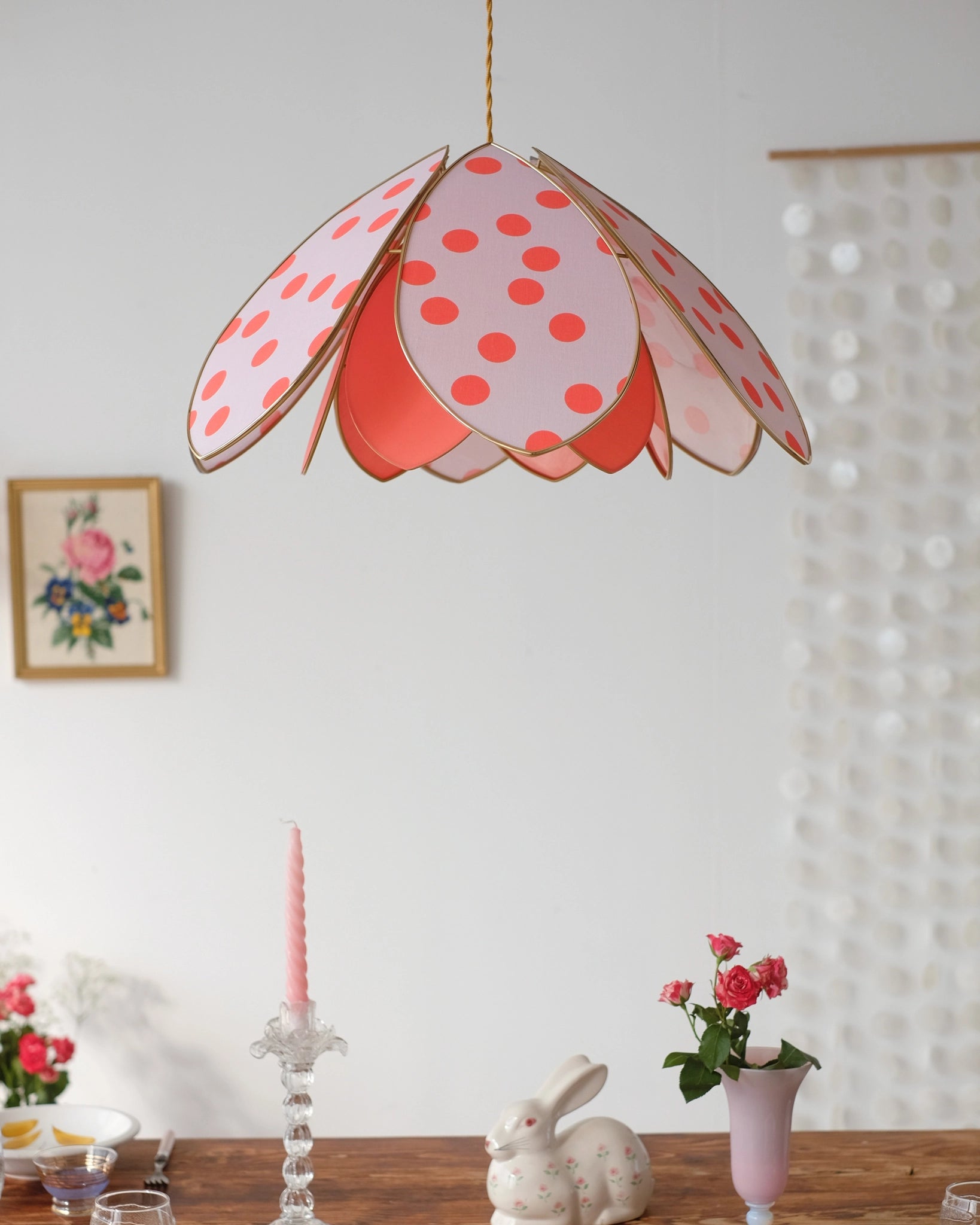 Suspension Fleur double - Dotty Bi-goût