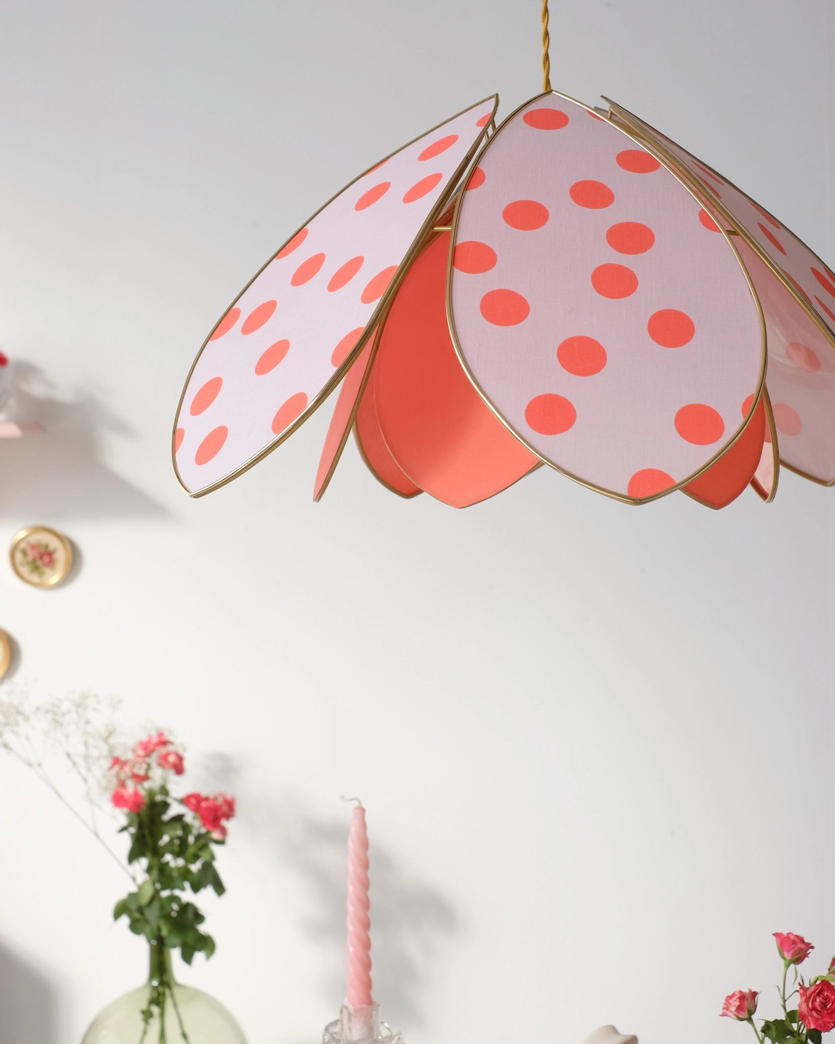 Suspension Fleur double - Dotty Bi-goût