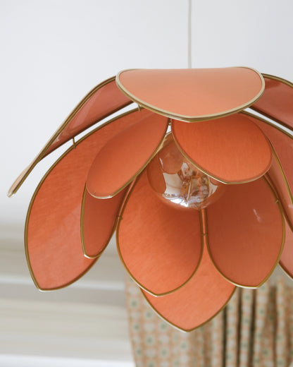 Suspension Fleur double - Ocre