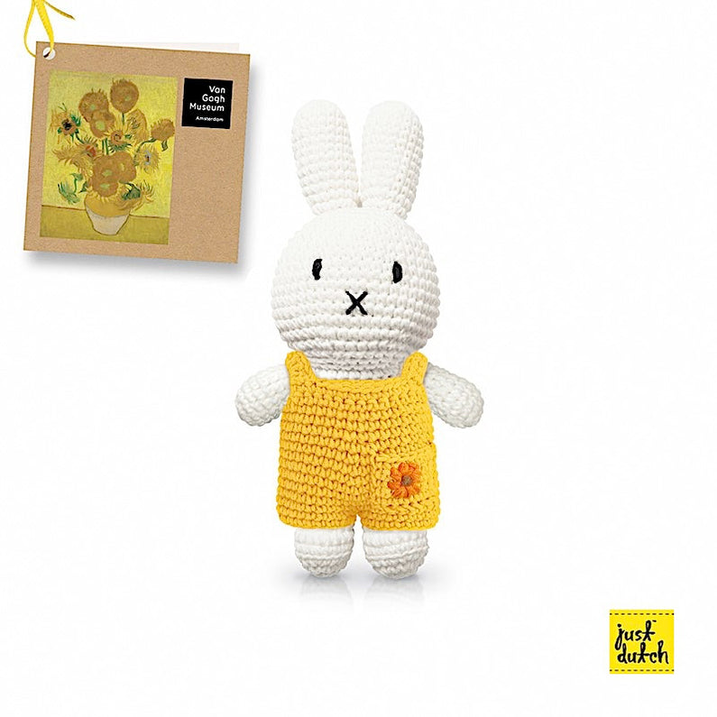 Peluche Miffy salopette - Tournesol