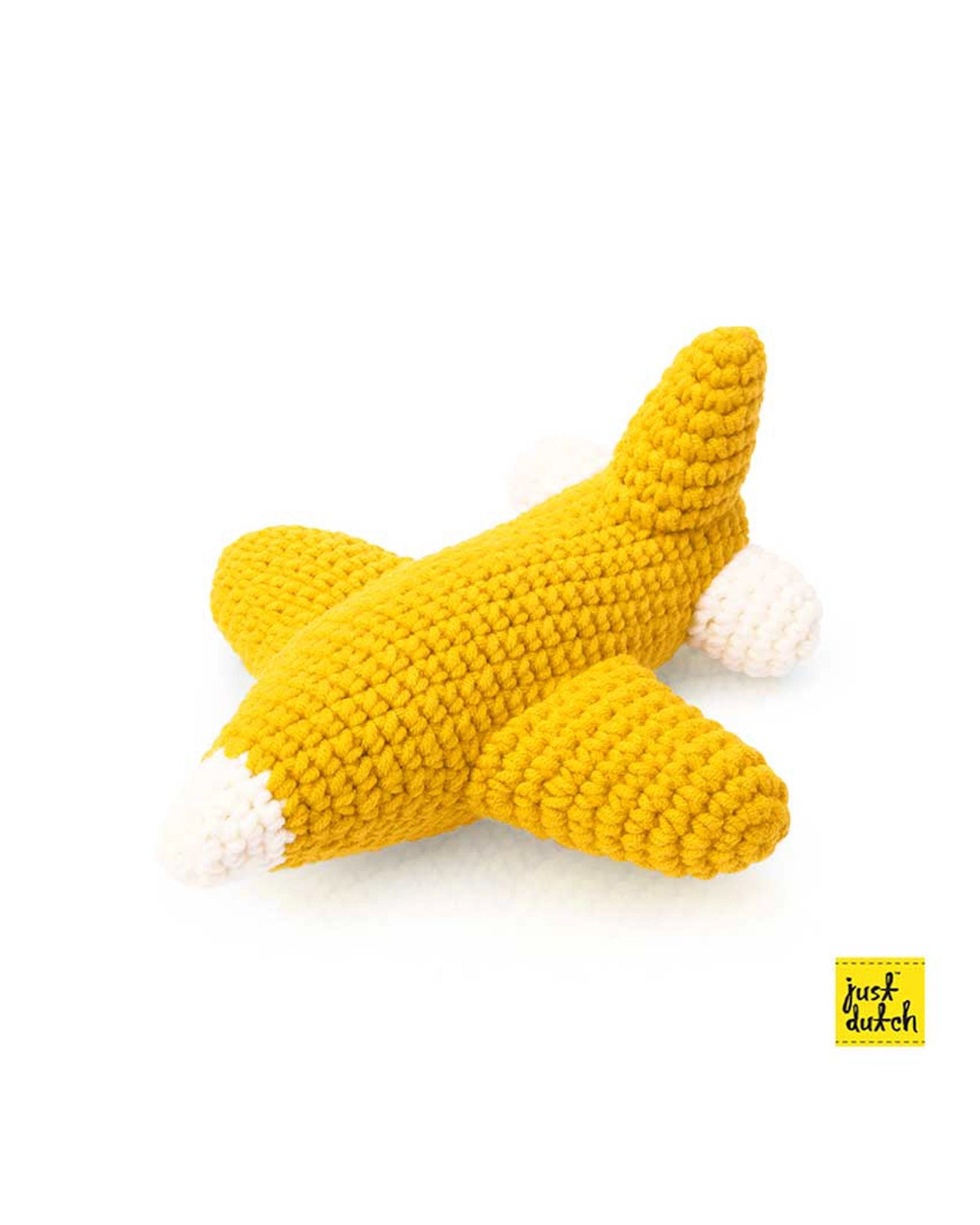 Peluche avion - Jaune