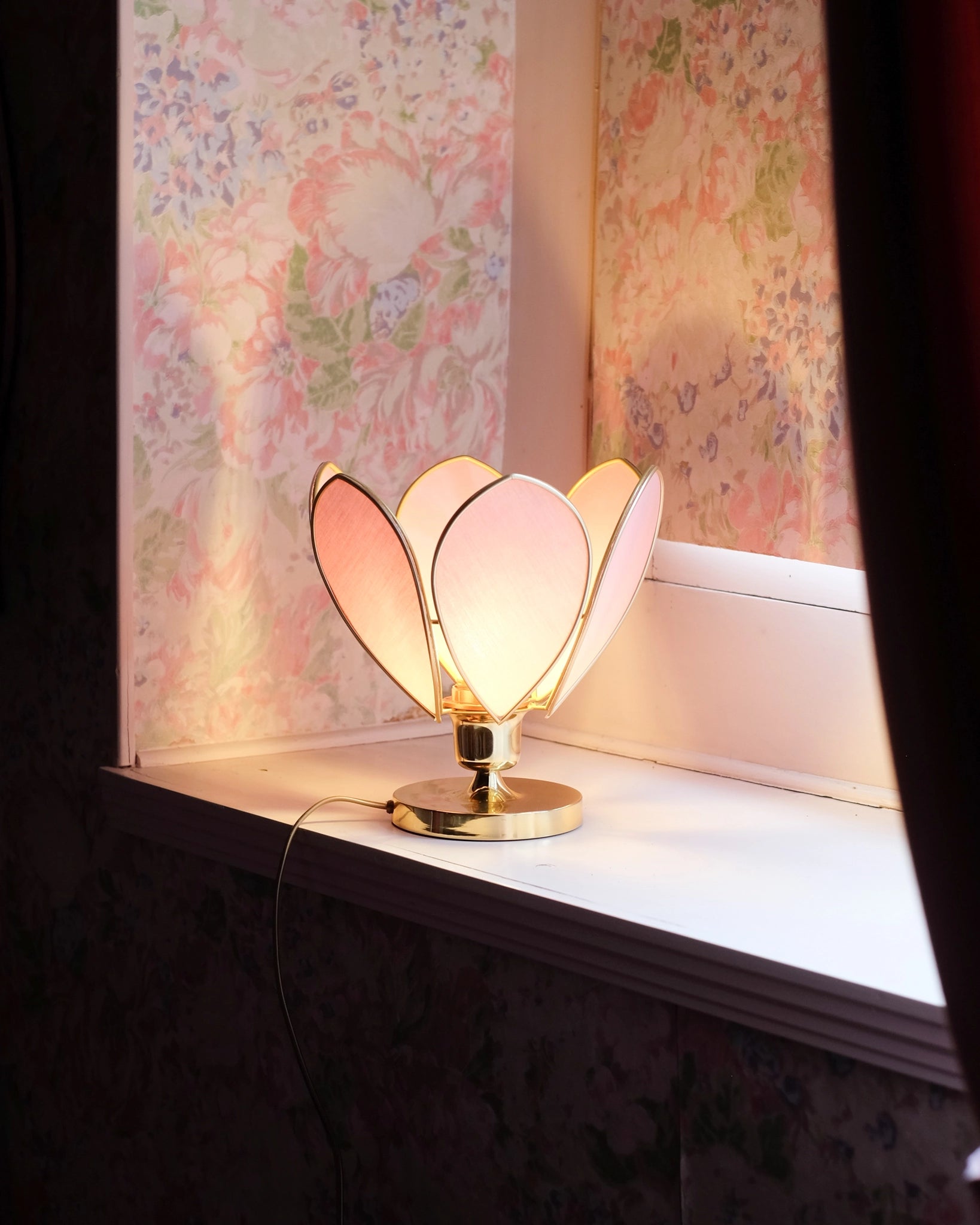 Lampe Fleur à poser - Sugar et doré