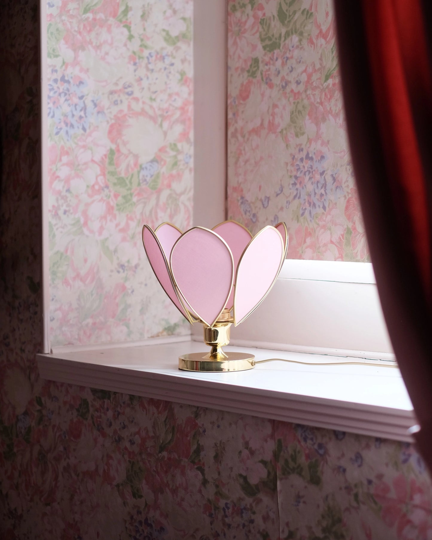 Lampe Fleur à poser - Sugar et doré