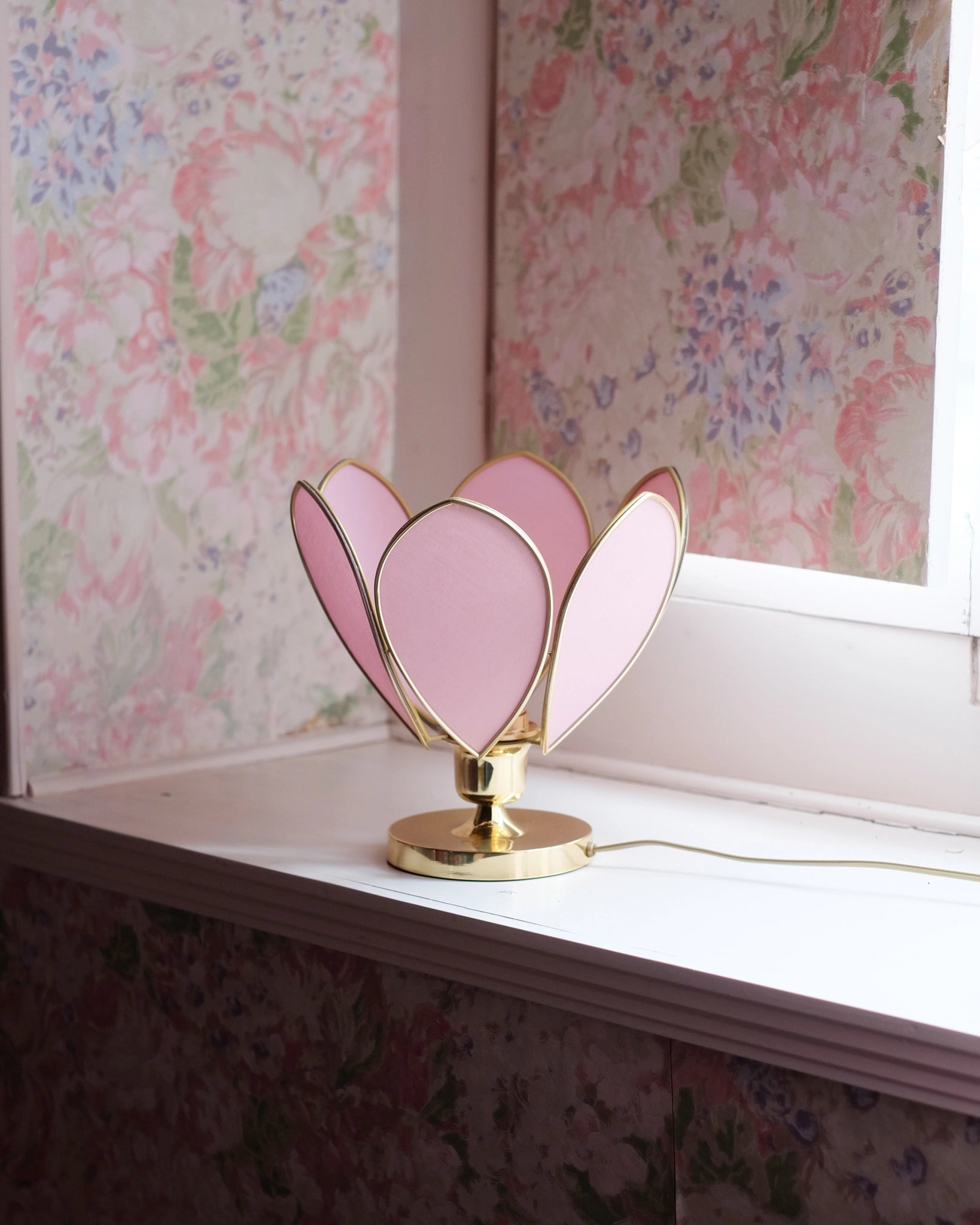 Lampe Fleur à poser - Sugar et doré