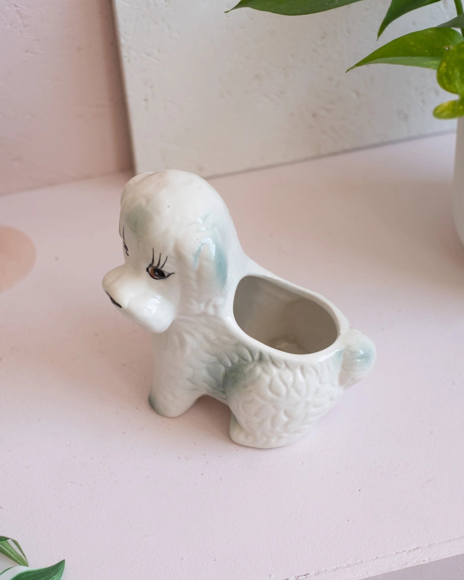 Ancien cache-pot Chien en faïence 4 - Silly &amp; Billy