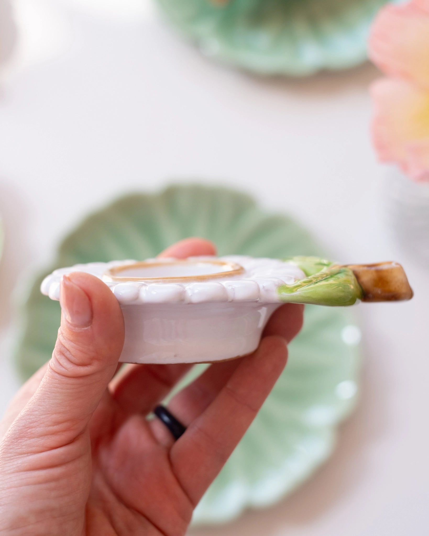 Ancien coquetier en céramique italienne - Silly &amp; Billy