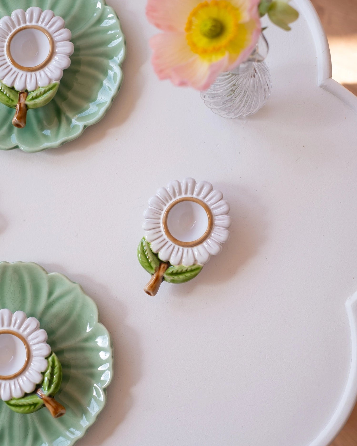 Ancien coquetier en céramique italienne - Silly &amp; Billy