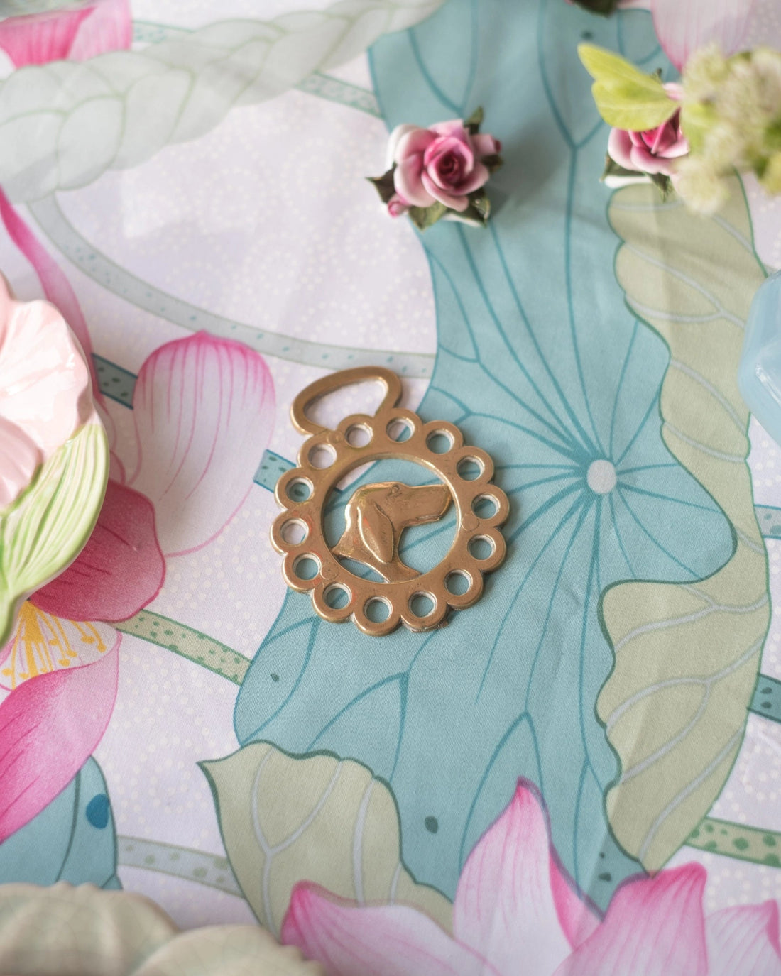 Ancien décapsuleur chien en laiton - Silly &amp; Billy