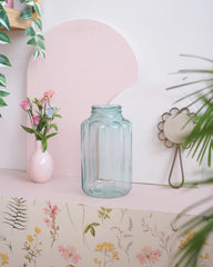 Ancien grand pot à cornichons en verre