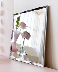 Ancien miroir avec son cadre chromé