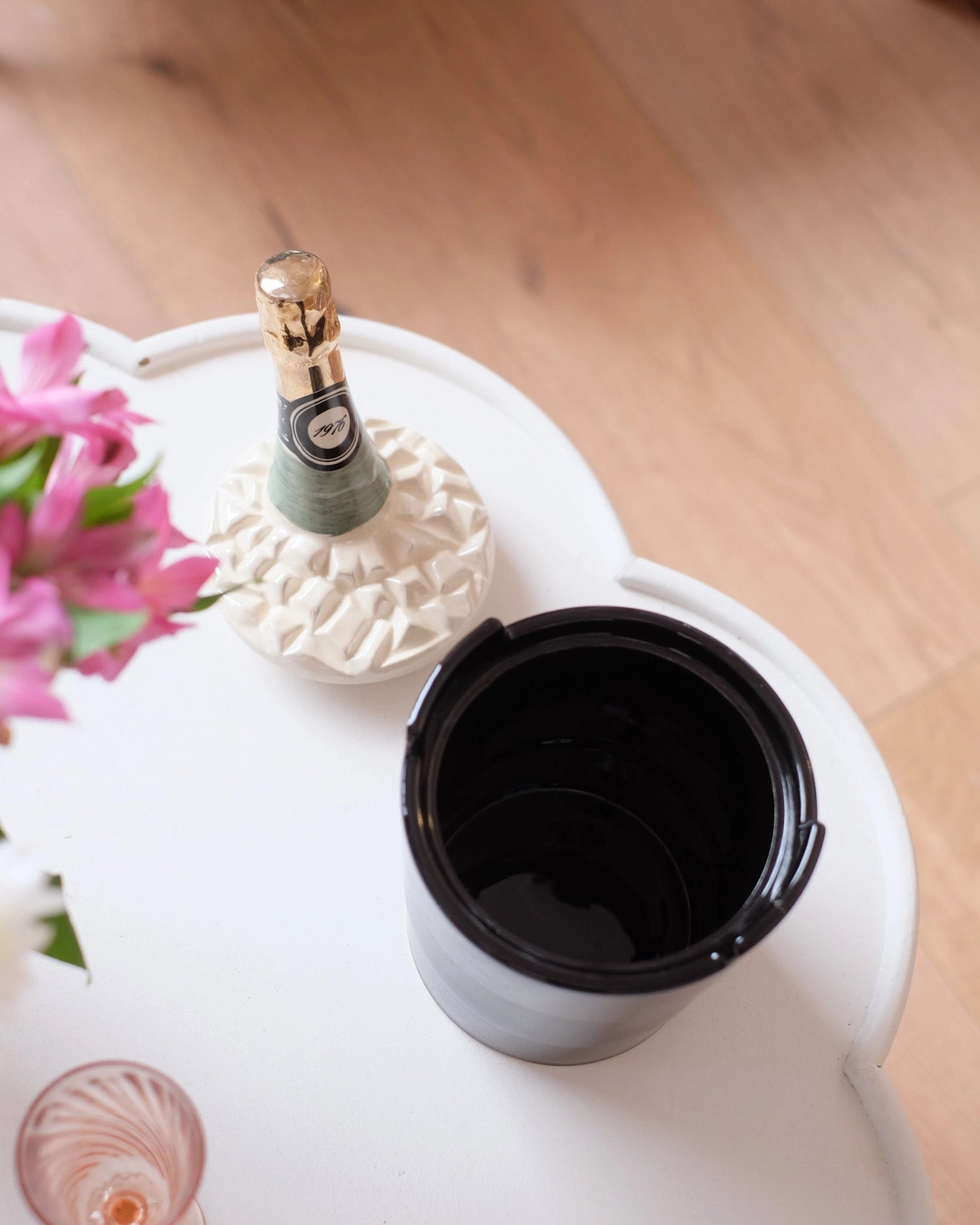 Ancien seau à champagne en faïence - Silly &amp; Billy