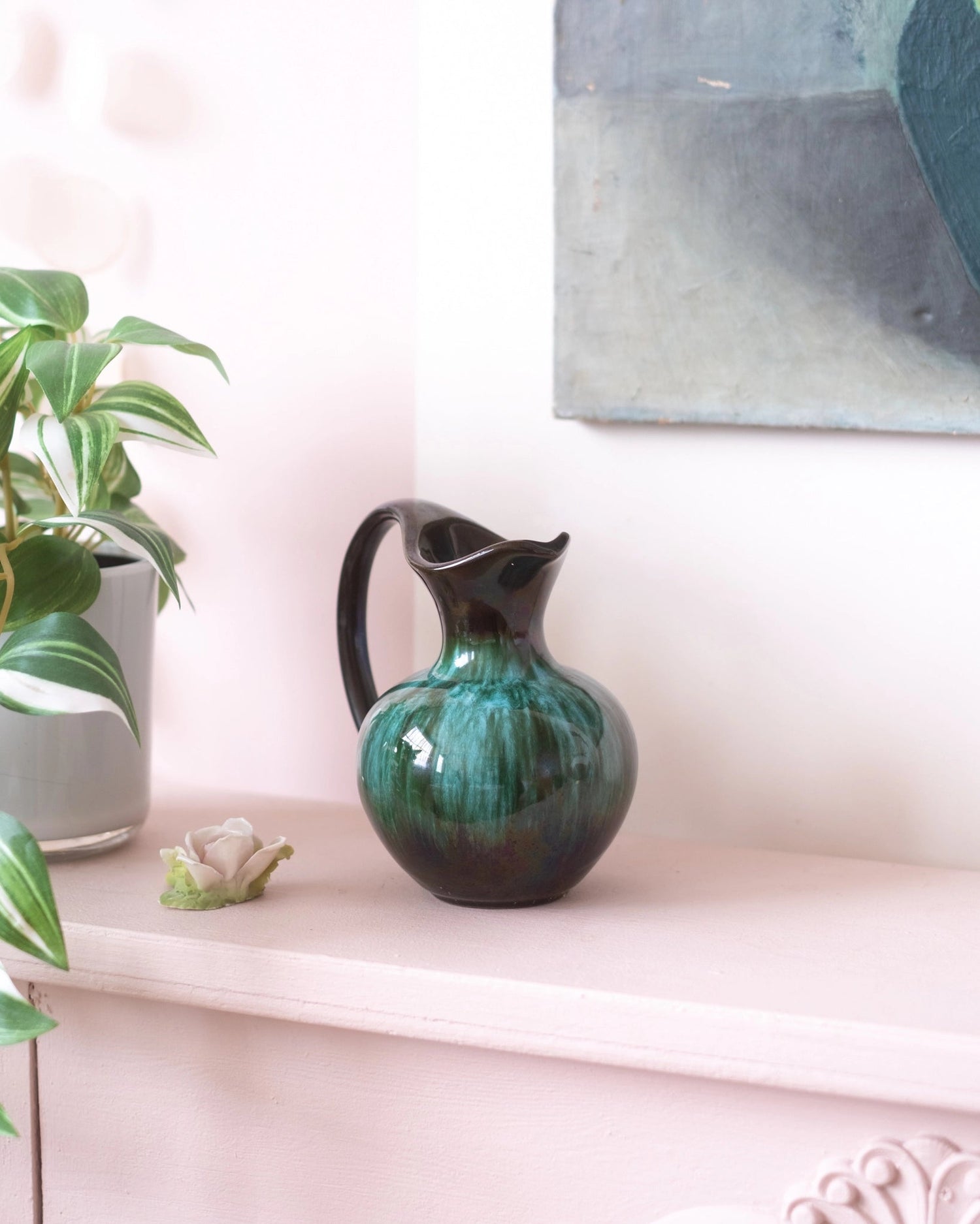 Ancien vase en faïence Blue Mountain Pottery - Silly &amp; Billy