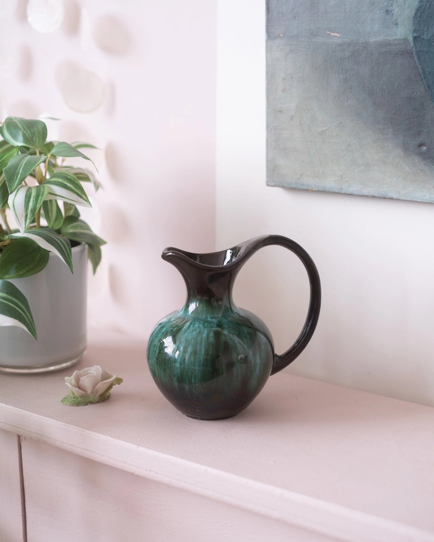 Ancien vase en faïence Blue Mountain Pottery - Silly &amp; Billy