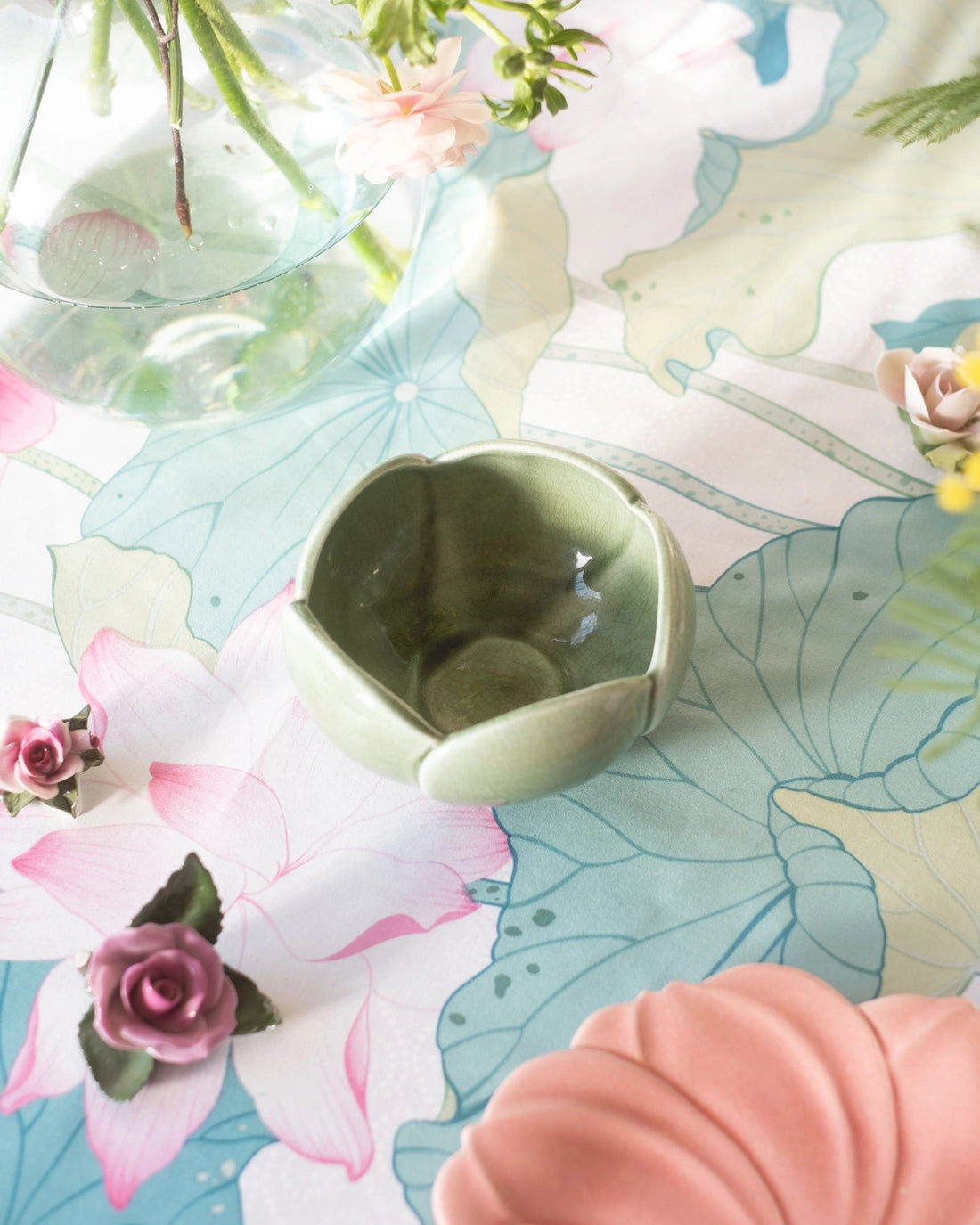 Ancienne coupe en faïence verte de Charolles - Silly &amp; Billy