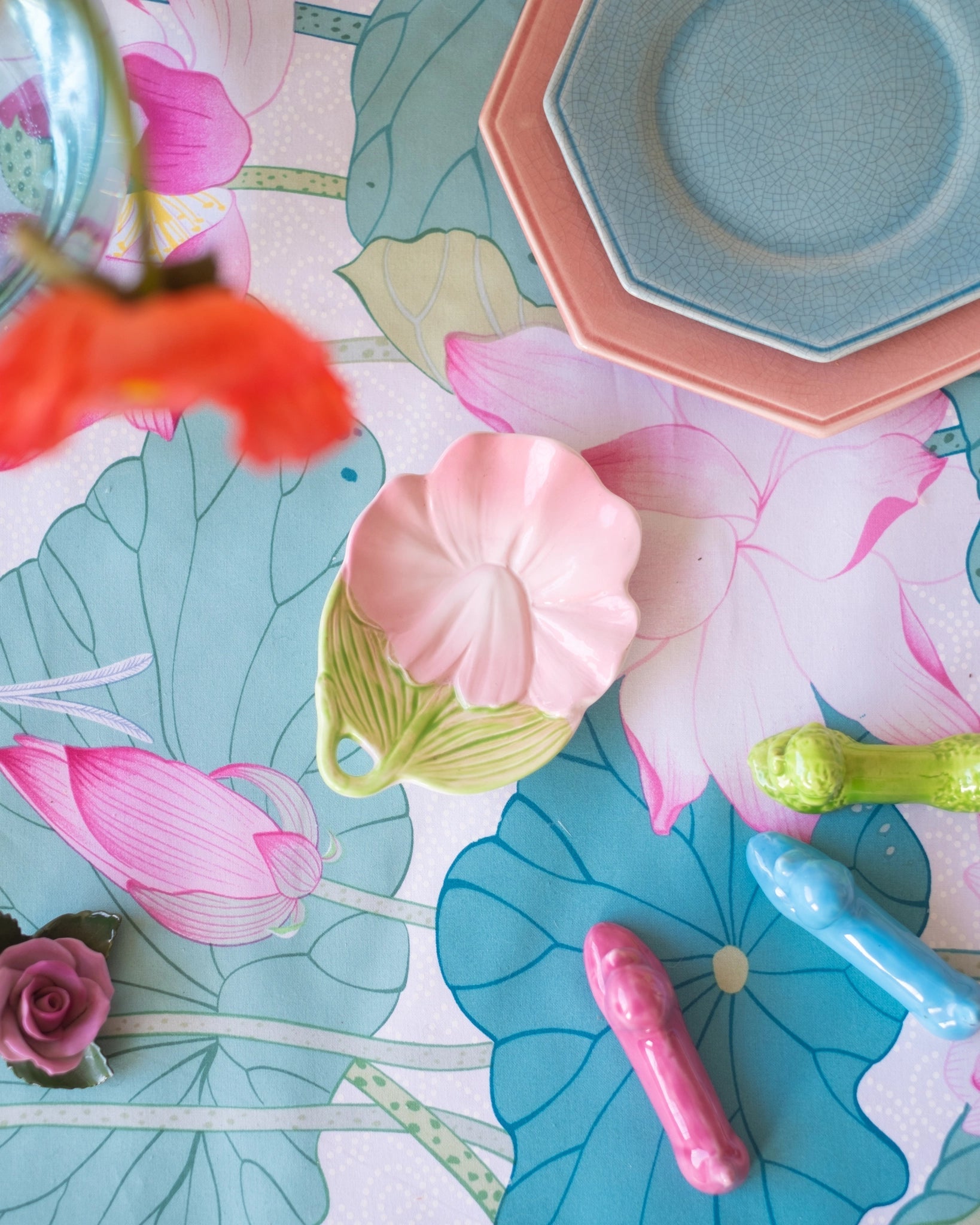 Ancienne coupe Fleur Rose - Silly &amp; Billy